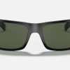 Rectangle Sunglasses Black Nylon Lens Sunglasses Ray Ban G 15 Lens Price RB4075