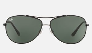 Ray Ban Green Classic G 15 Prescription Aviators Sunglasses Full Metal Sunglasses RB3293