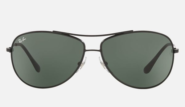 Ray Ban Green Classic G 15 Prescription Aviators Sunglasses Full Metal Sunglasses RB3293