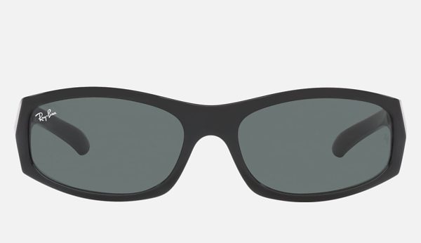 Rectangle Sunglasses Black Nylon Frame Sunglasses Ray Ban G15 Polarized RB4093 – Black,CrystalGreen