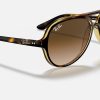 Ray-Ban Sunglasses For Small Faces Female Gradient Lenses Pilot Sunglasses RB4125