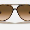 Ray-Ban Sunglasses For Small Faces Female Gradient Lenses Pilot Sunglasses RB4125