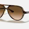 Ray-Ban Sunglasses For Small Faces Female Gradient Lenses Pilot Sunglasses RB4125