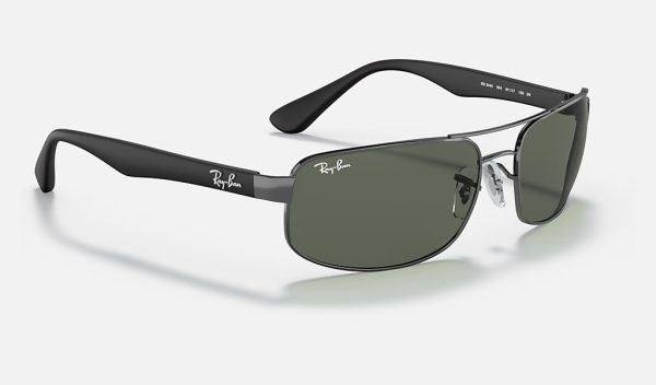 Ray Ban 50Mm Rectangle Sunglasses Ray Ban Steel Man Sunglasses Classic Sunglasses RB3445