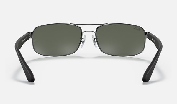 Ray Ban 50Mm Rectangle Sunglasses Ray Ban Steel Man Sunglasses Classic Sunglasses RB3445