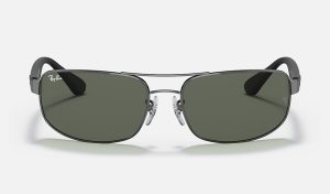Ray Ban 50Mm Rectangle Sunglasses Ray Ban Steel Man Sunglasses Classic Sunglasses RB3445