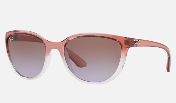 Ray-Ban Irregular Sunglasses Nylon Sunglasses Brown Gradient Sunglasses RB4167