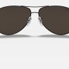 Ray-Ban Pilot Sunglasses Ray Ban Round Metal Gold Ray Ban Aviator Silver Mirror Polarized RB8313