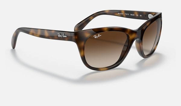 Square Face Sunglasses Nylon Frame Sunglasses Ray Ban Aviator Brown Gradient Polarized RB4216