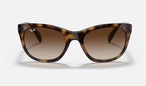 Square Face Sunglasses Nylon Frame Sunglasses Ray Ban Aviator Brown Gradient Polarized RB4216