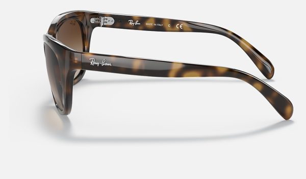 Square Face Sunglasses Nylon Frame Sunglasses Ray Ban Aviator Brown Gradient Polarized RB4216