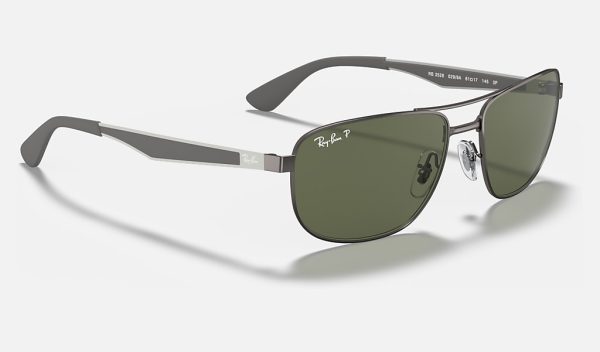Oversized Square Sunglasses Mens Metal Sunglasses Glass Lens Sunglasses Polarized RB3528