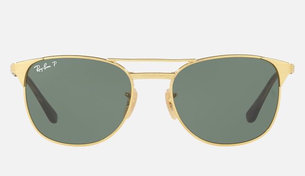 Square Sunglasses Ray-Ban Wayfarer Green Ray Ban Glass Lens Sunglasses RB3429M