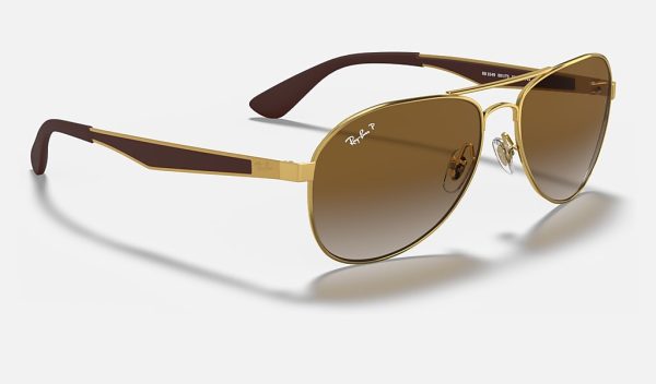 Ray-Ban Aviator Sunglasses Ray Ban Round Metal Gold Gradient Aviator Sunglasses RB3549