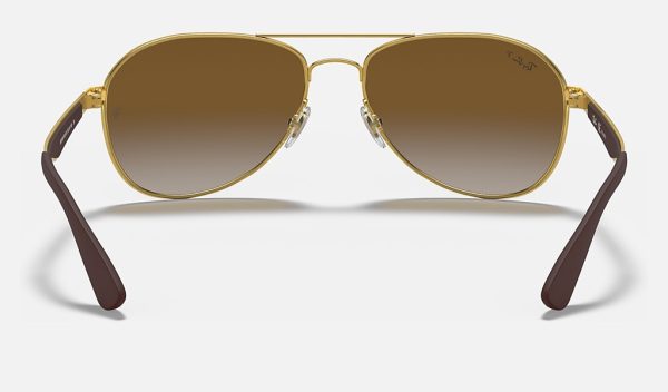 Ray-Ban Aviator Sunglasses Ray Ban Round Metal Gold Gradient Aviator Sunglasses RB3549