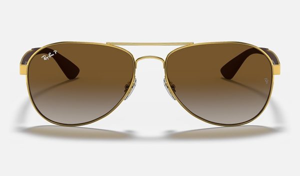 Ray-Ban Aviator Sunglasses Ray Ban Round Metal Gold Gradient Aviator Sunglasses RB3549