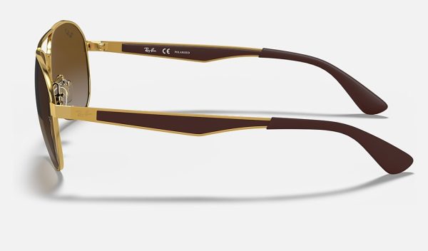 Ray-Ban Aviator Sunglasses Ray Ban Round Metal Gold Gradient Aviator Sunglasses RB3549