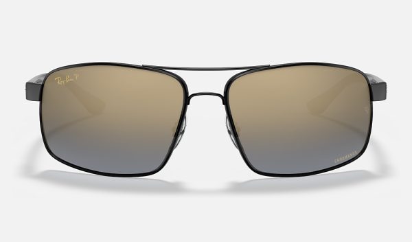 Ray Ban Square Polarized Sunglasses Ray Ban Round Metal Gold Chromance Lenses RB3604CH