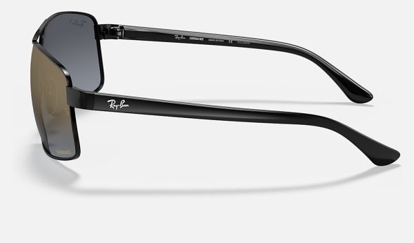 Ray Ban Square Polarized Sunglasses Ray Ban Round Metal Gold Chromance Lenses RB3604CH