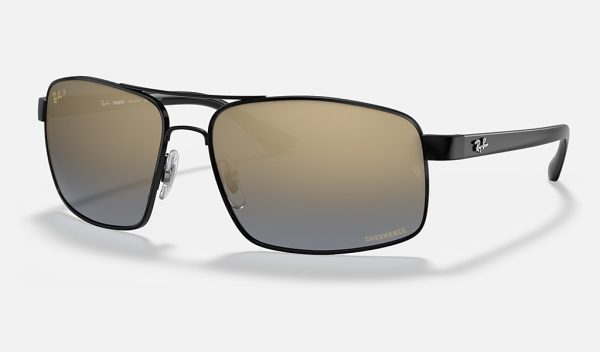 Ray Ban Square Polarized Sunglasses Ray Ban Round Metal Gold Chromance Lenses RB3604CH