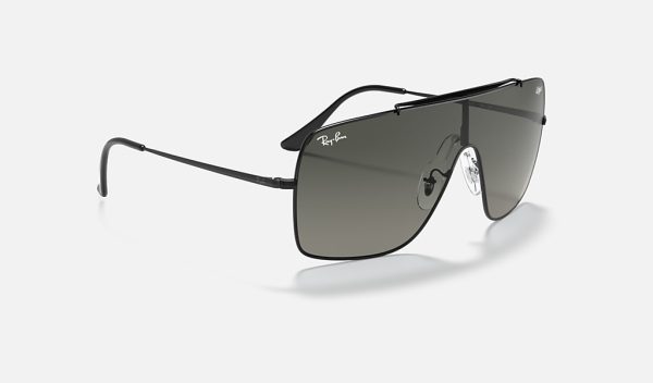 Ray-Ban Square Sunglasses Ray Ban Round Metal Black Oversized Gradient Sunglasses RB3597