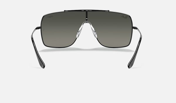 Ray-Ban Square Sunglasses Ray Ban Round Metal Black Oversized Gradient Sunglasses RB3597