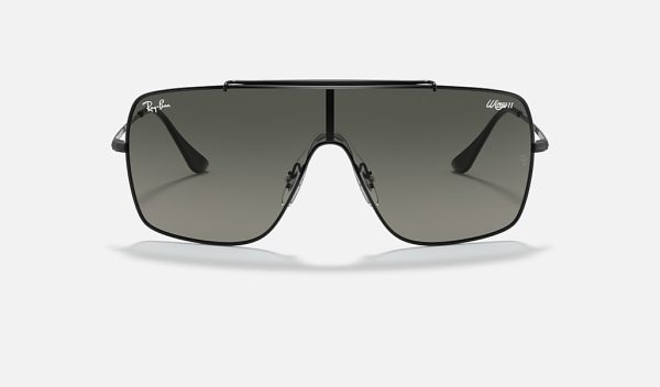 Ray-Ban Square Sunglasses Ray Ban Round Metal Black Oversized Gradient Sunglasses RB3597