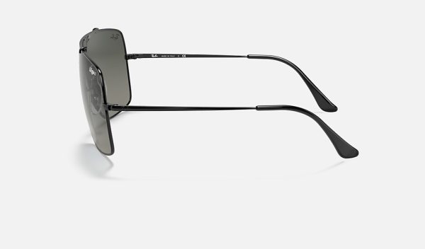 Ray-Ban Square Sunglasses Ray Ban Round Metal Black Oversized Gradient Sunglasses RB3597