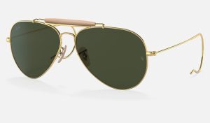 Ran-Ban Aviation Collection Green Classic G15 polarized sunglasses for driving RB3030