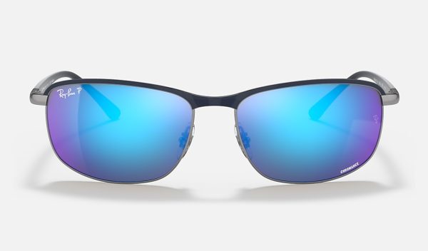 Round Metal Sunglasses Pillow Frame Ray Ban Chromance Polarized RB3671CH
