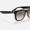 Ray Ban Blue Gradient Sunglasses Mens Square Sunglasses Nylon Sunglasses Frame Gradient Gray Sunglasses RB4368