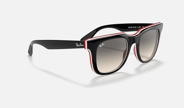 Ray Ban Blue Gradient Sunglasses Mens Square Sunglasses Nylon Sunglasses Frame Gradient Gray Sunglasses RB4368