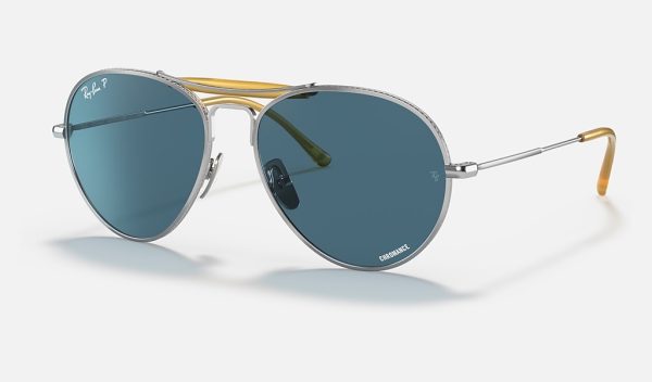 Ray-Ban Aviator Polarised Ray Ban Titanium Sunglasses Classic Aviator Sunglasses RB8063
