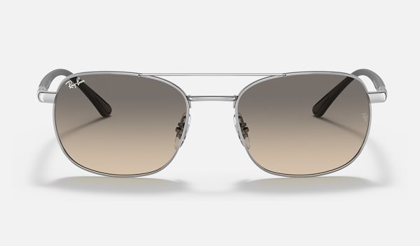Ray Ban Stories Square Face Sunglasses Metal Elvis Sunglasses Grey Gradient Sunglasses RB3670