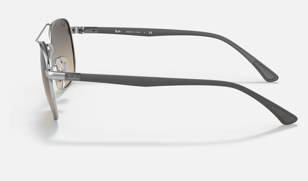 Ray Ban Stories Square Face Sunglasses Metal Elvis Sunglasses Grey Gradient Sunglasses RB3670