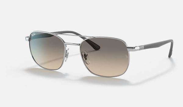 Ray Ban Stories Square Face Sunglasses Metal Elvis Sunglasses Grey Gradient Sunglasses RB3670