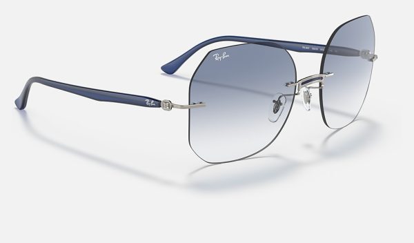 Ray Ban Irregular Sunglasses Titanium Polarized Sunglasses Titanium Sunglasses Brands Ray Ban Blue Gradient Sunglasses RB8067
