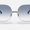 Ray Ban Irregular Sunglasses Titanium Polarized Sunglasses Titanium Sunglasses Brands Ray Ban Blue Gradient Sunglasses RB8067