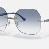 Ray Ban Irregular Sunglasses Titanium Polarized Sunglasses Titanium Sunglasses Brands Ray Ban Blue Gradient Sunglasses RB8067