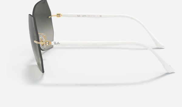 Irregular Frame Sunglasses Titanium Ray Ban Sunglasses Ray Ban Grey Gradient Sunglasses RB8065