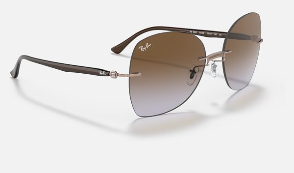 Ray Ban Polarized Gradient Sunglasses Irregular Frame Sunglasses Titanium Sunglasses Brands Titanium Mens Sunglasses RB8066