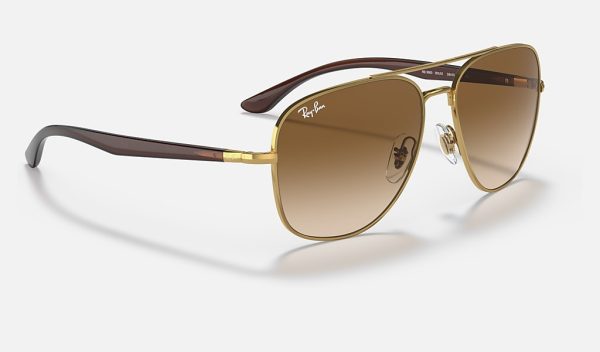 Ray-Ban Metal Sunglasses Mens Square Sunglasses Double Gradient Sunglasses RB3683