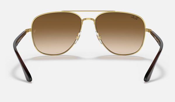 Ray-Ban Metal Sunglasses Mens Square Sunglasses Double Gradient Sunglasses RB3683