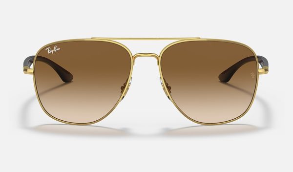 Ray-Ban Metal Sunglasses Mens Square Sunglasses Double Gradient Sunglasses RB3683