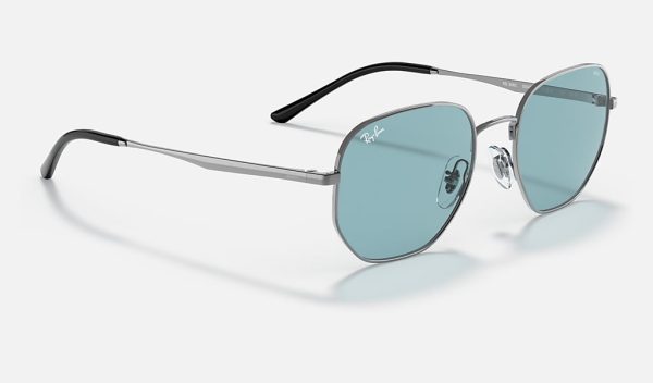 Ray Ban Blue Gradient Sunglasses Irregular Frame Sunglasses Metal Frame Sunglasses Womens RB3682