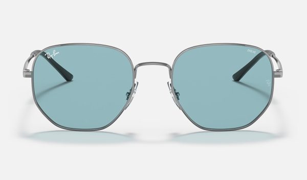 Ray Ban Blue Gradient Sunglasses Irregular Frame Sunglasses Metal Frame Sunglasses Womens RB3682