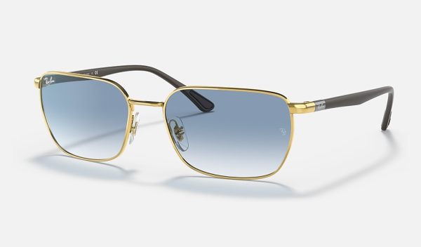 Ray Ban Steel Man Sunglasses Irregular Choice Sunglasses Gradient Blue Sunglasses RB3684