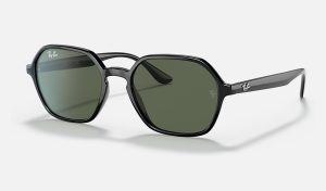 Ray-Ban Injected Sunglasses Irregular Frame Sunglasses Ray Ban Green Classic G 15 RB4361