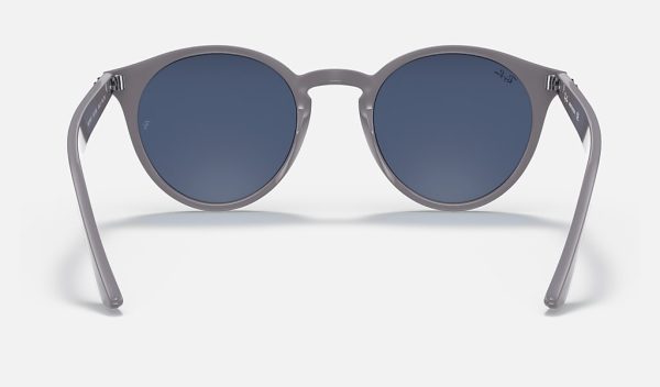 Ray Ban Propionate Phantos Round Sunglasses Classic Sunglasses Womens RB2180 – PolishedGrey,DarkBlue