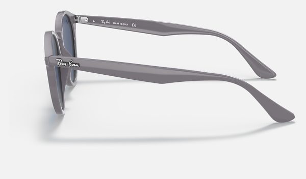 Ray Ban Propionate Phantos Round Sunglasses Classic Sunglasses Womens RB2180 – PolishedGrey,DarkBlue